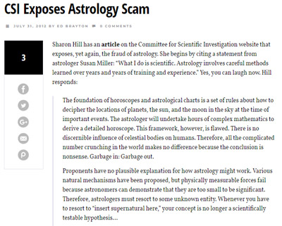 CSI exposes astrology scam