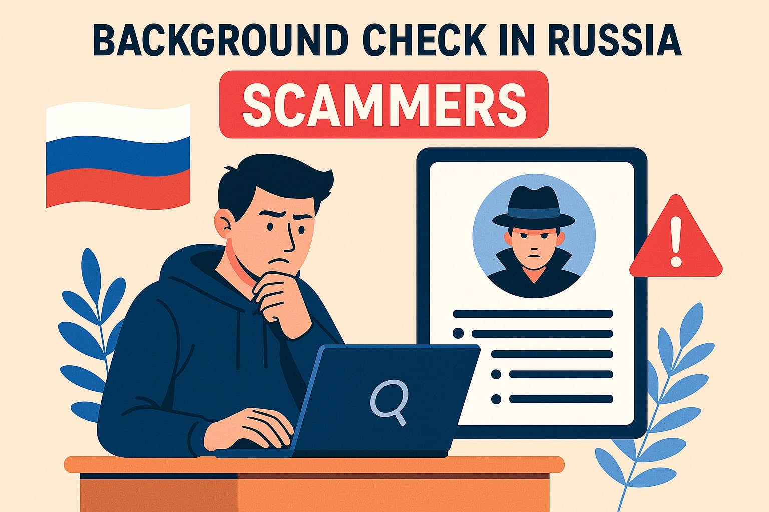 Person doing a background check related to Russia