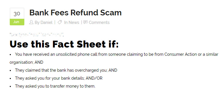 Bank Refund Scams