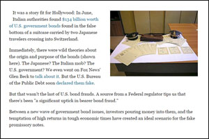 Bond Scam Strategies