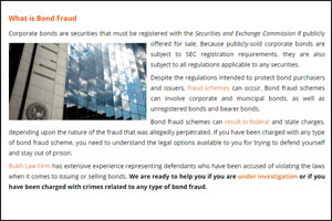 Web of Bond Scams