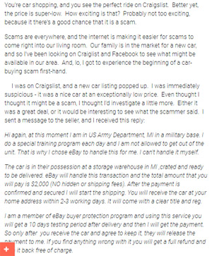 Car Purchase Scams