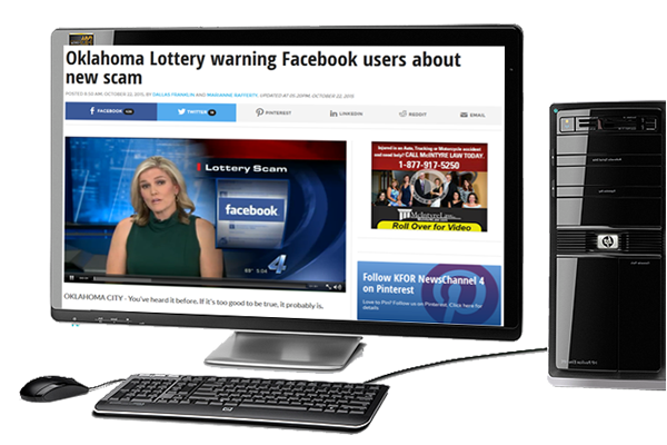 Oklahoma Lottery warning facebook scam