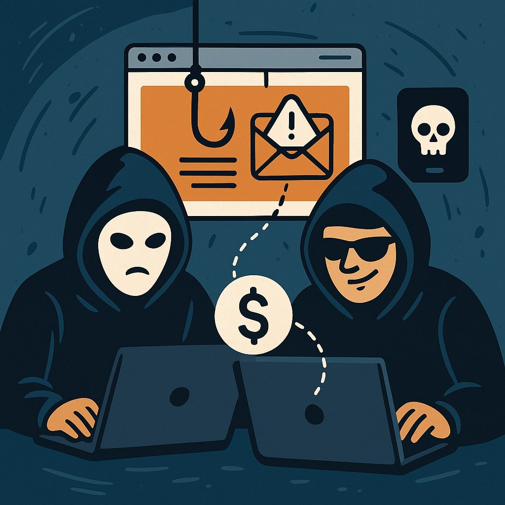 Illustration of reporting an online scammer